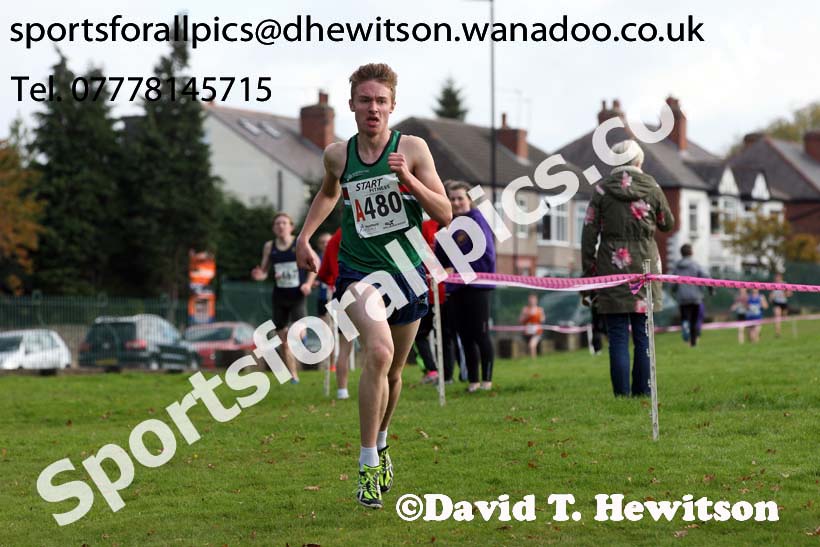 Mens under-17s Northern Cross Country Relays, Graves Park, Sheffield. Photo: David T. Hewitson/Sports for All Pics